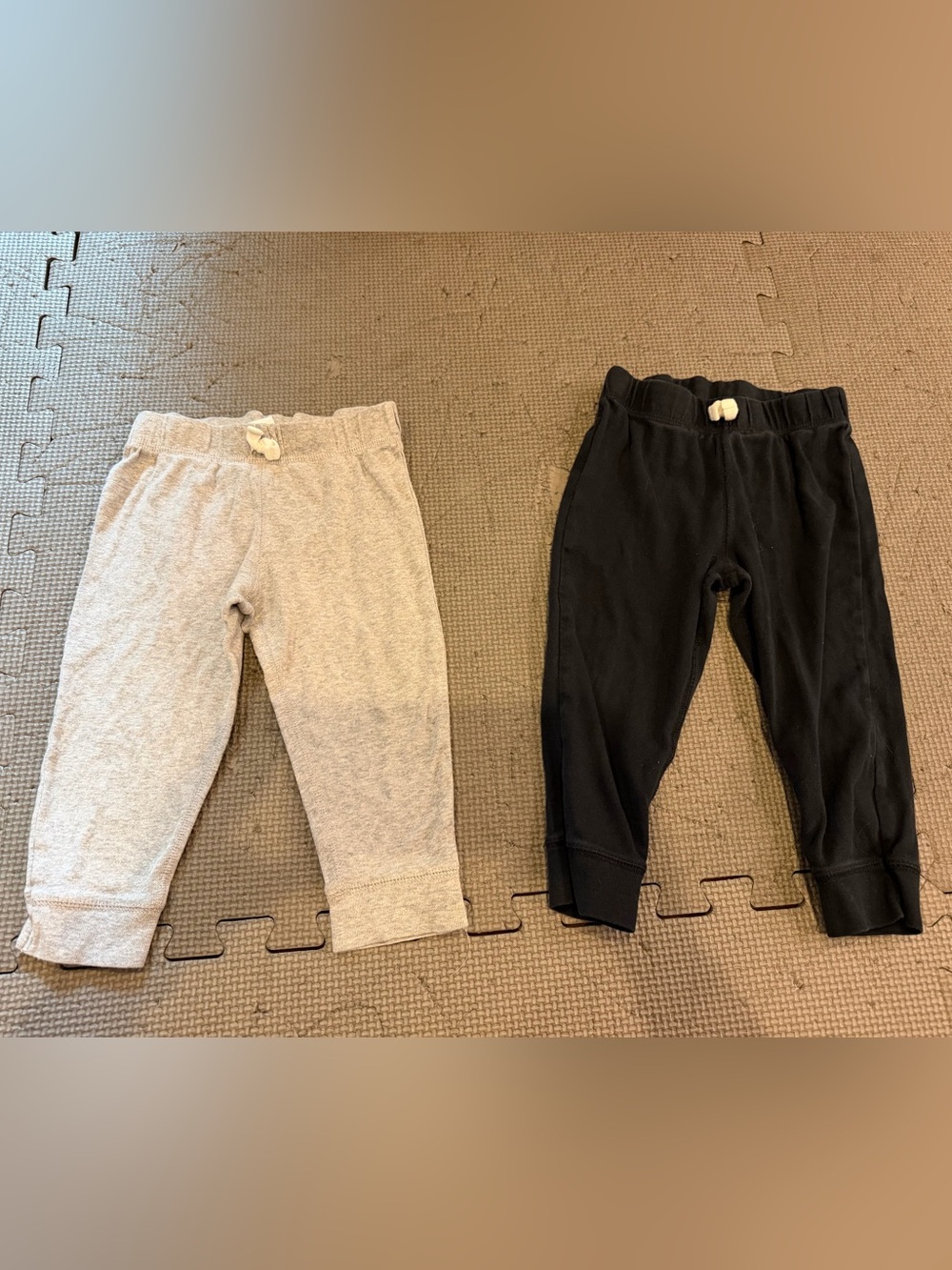 Boy’s 18 M Carter’s Pants lot of 2 black and gray